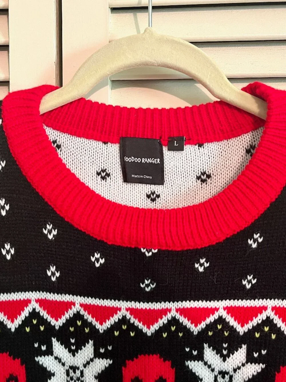 Voodoo Ranger Sweater * Promo * Size Large * Well-made Knit * Skulls
